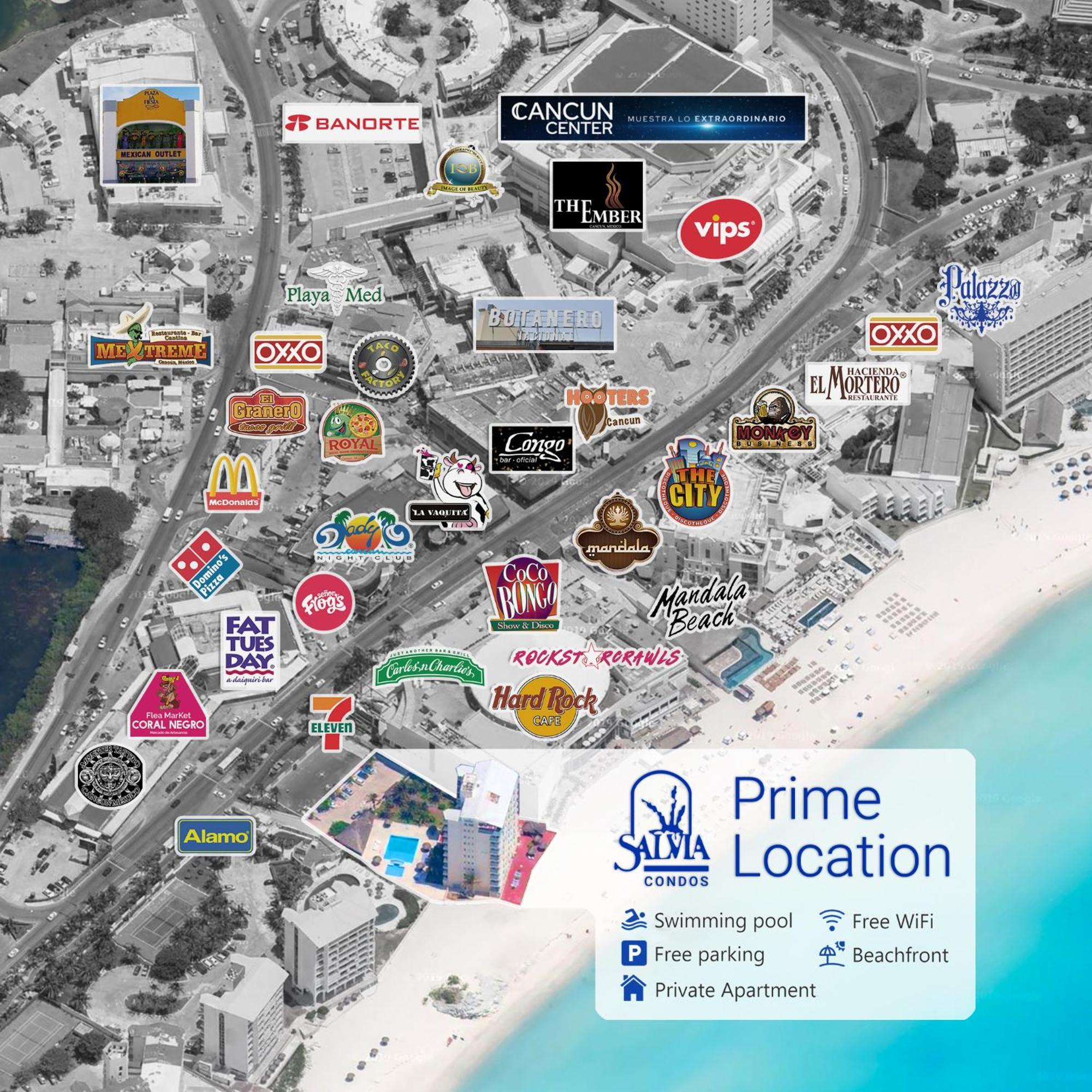 Paradise Beachfront & Nightlife Heart Cancún Exterior foto